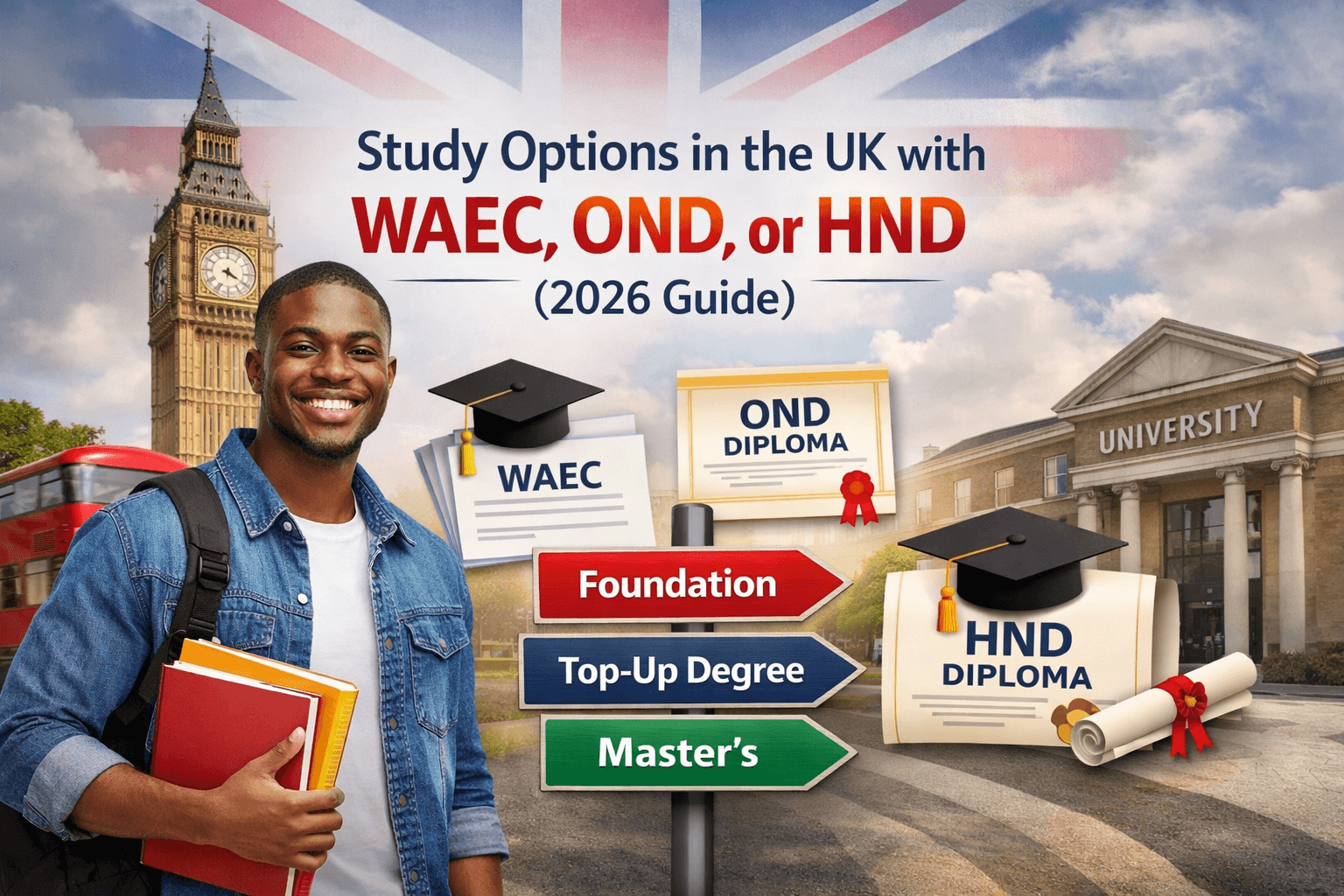 Study Options for WAEC, OND, and HND Holders in the UK